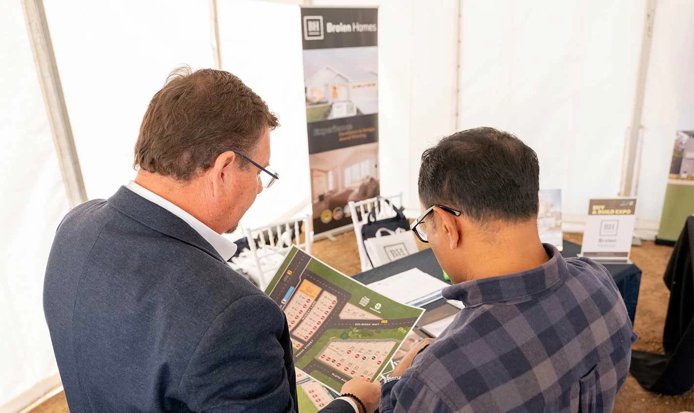 New home site consultation looking at block orientation in South West Sydney